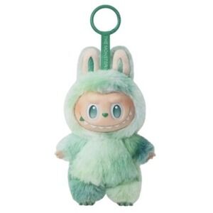Labubu Serenity Green Keychain POPMART Monster Big Into Energy Fuzzy Vinyl Plush